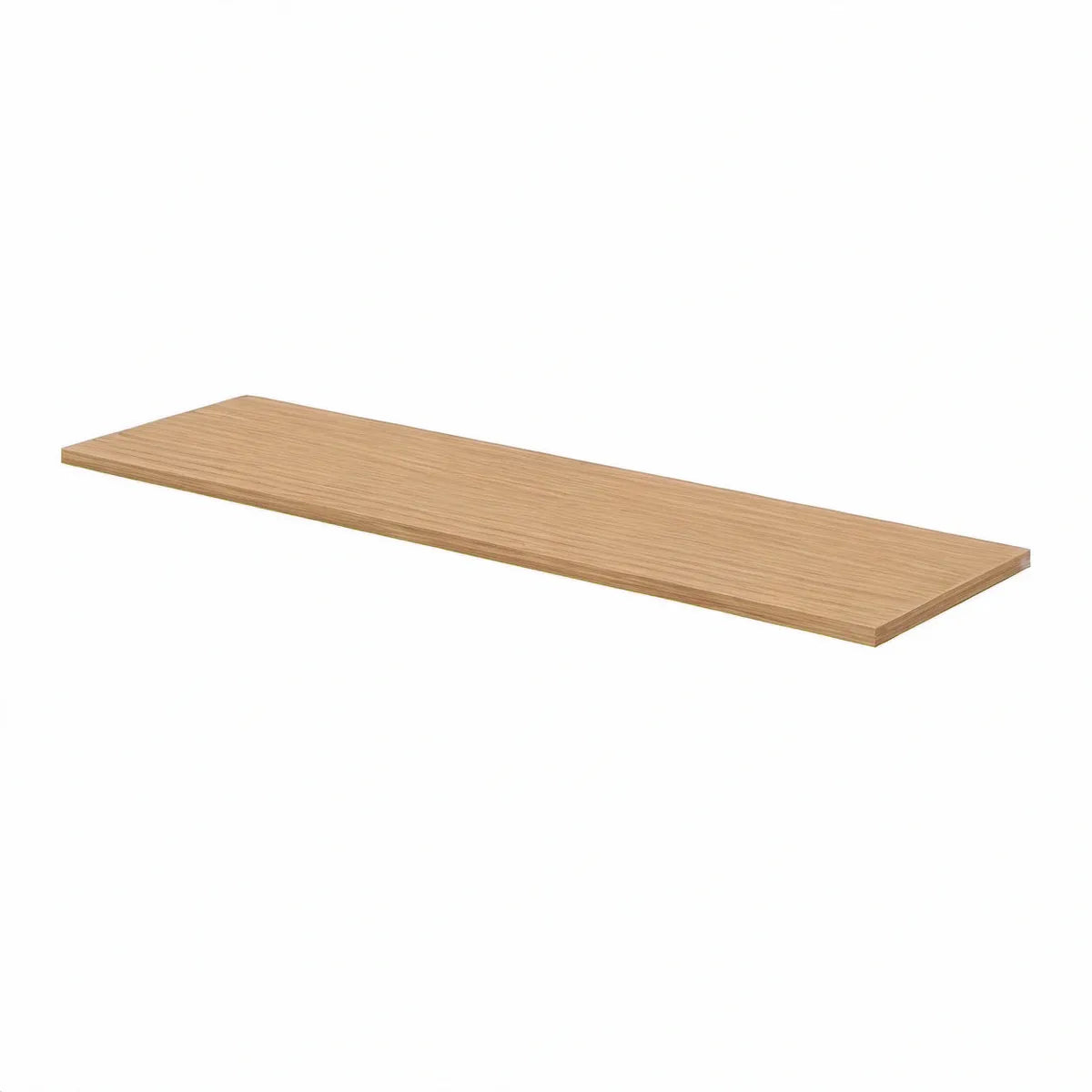 Rechteckiger Regalboden in heller Eichenoptik, 100 x 30 x 1,8 cm